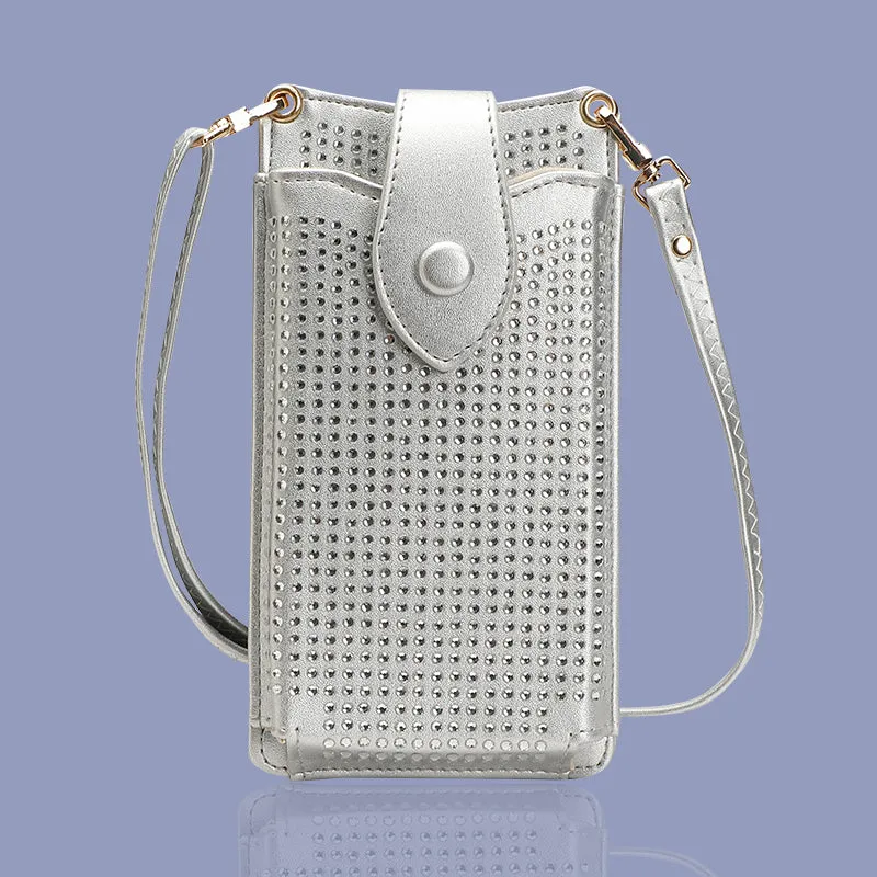 Lavish - EB1126 Silver Cross Body Phone Pouch