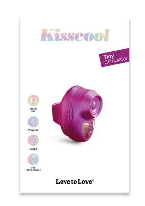 Love to Love Kisscool Rechargeable Silicone Finger Vibrator - Iridescent