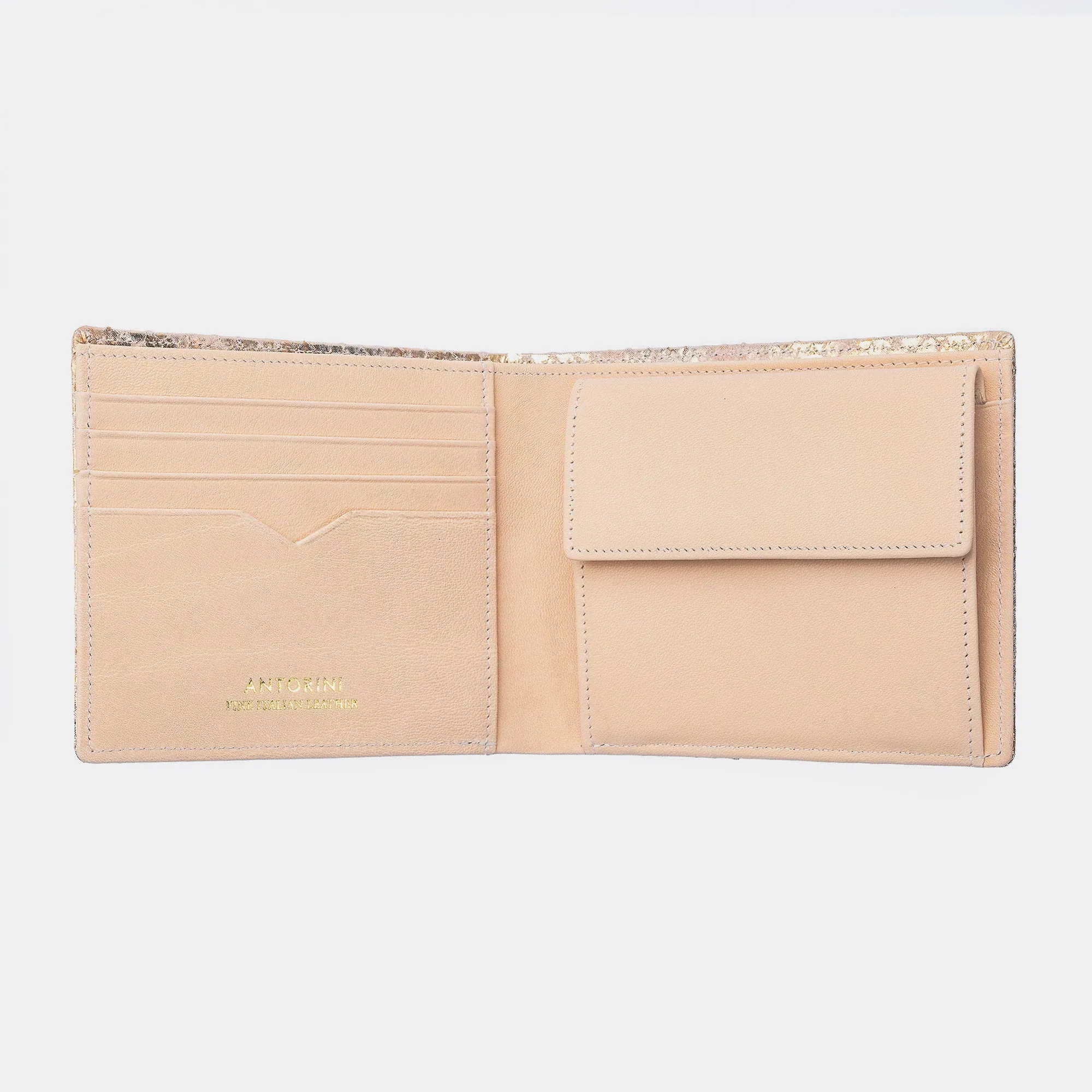 Men's Leather Wallet Essence in Gold