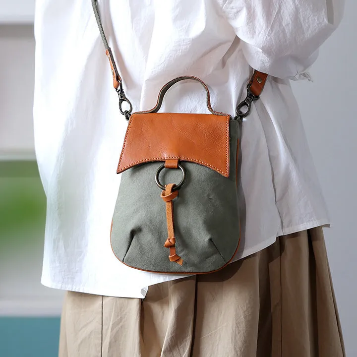 Mini Womens Canvas Crossbody Bag Handbags For Women