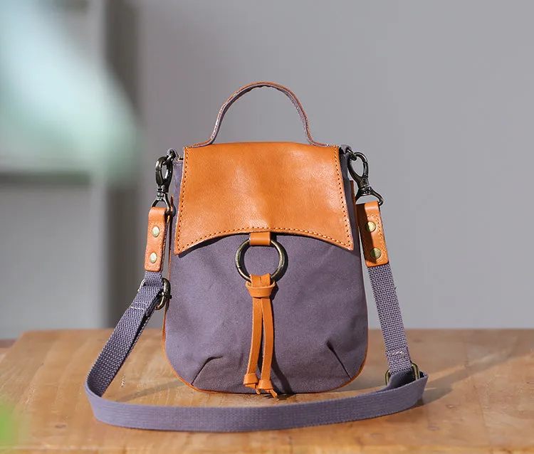 Mini Womens Canvas Crossbody Bag Handbags For Women