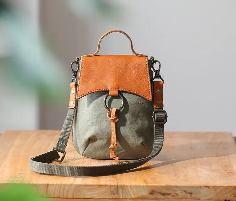 Mini Womens Canvas Crossbody Bag Handbags For Women