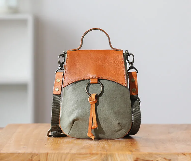 Mini Womens Canvas Crossbody Bag Handbags For Women