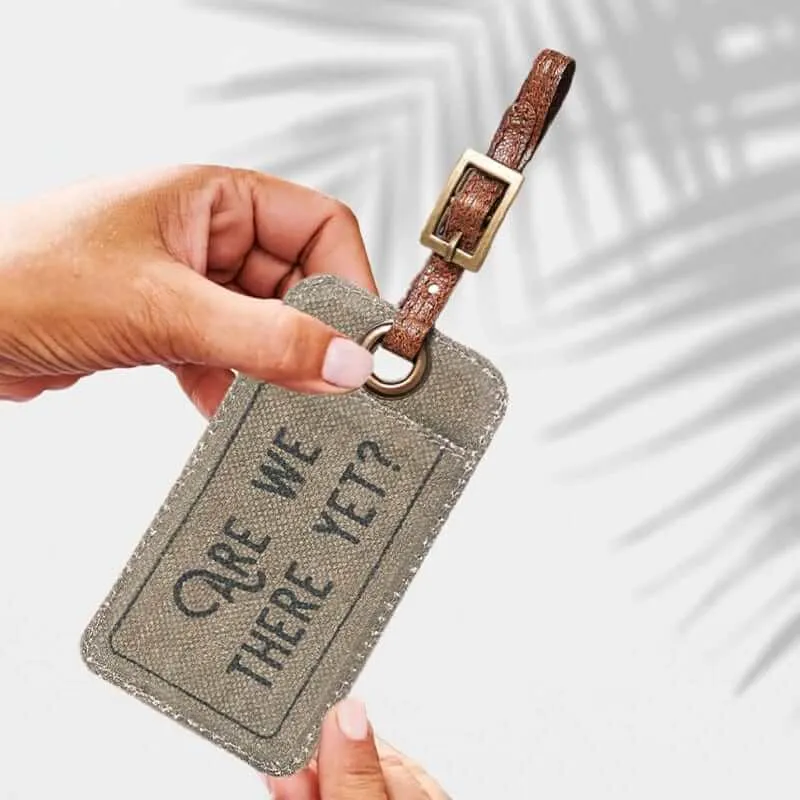 Mona B - Trip Regrets Canvas Luggage Tag