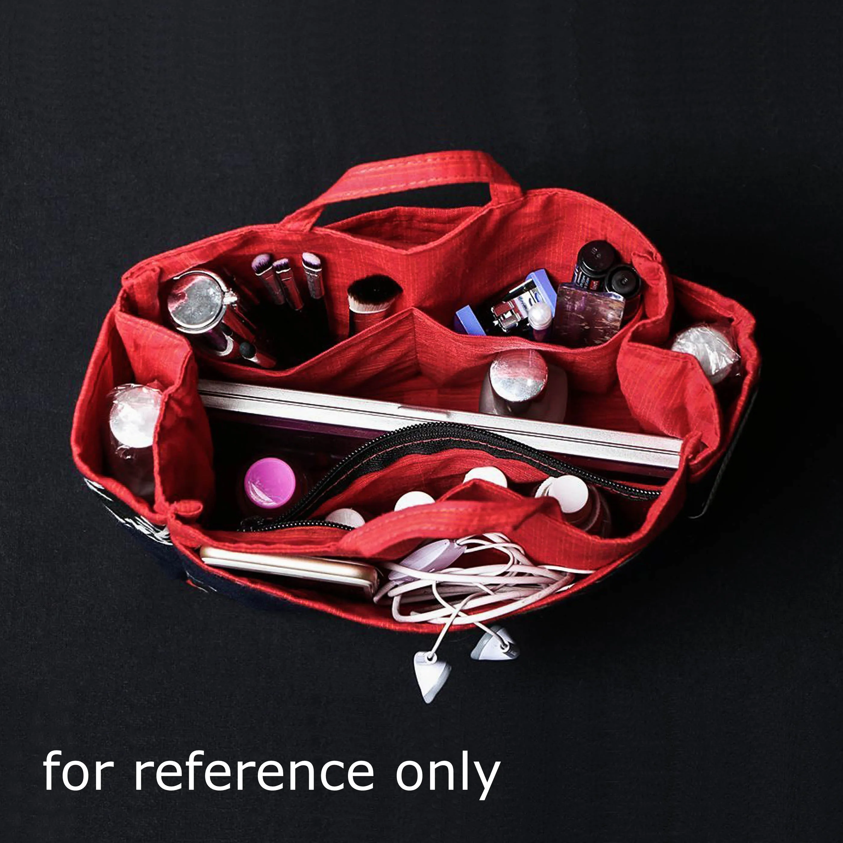 Multicolor - Ajrakh Multipurpose Cosmetic/Toiletry Cotton Pouch