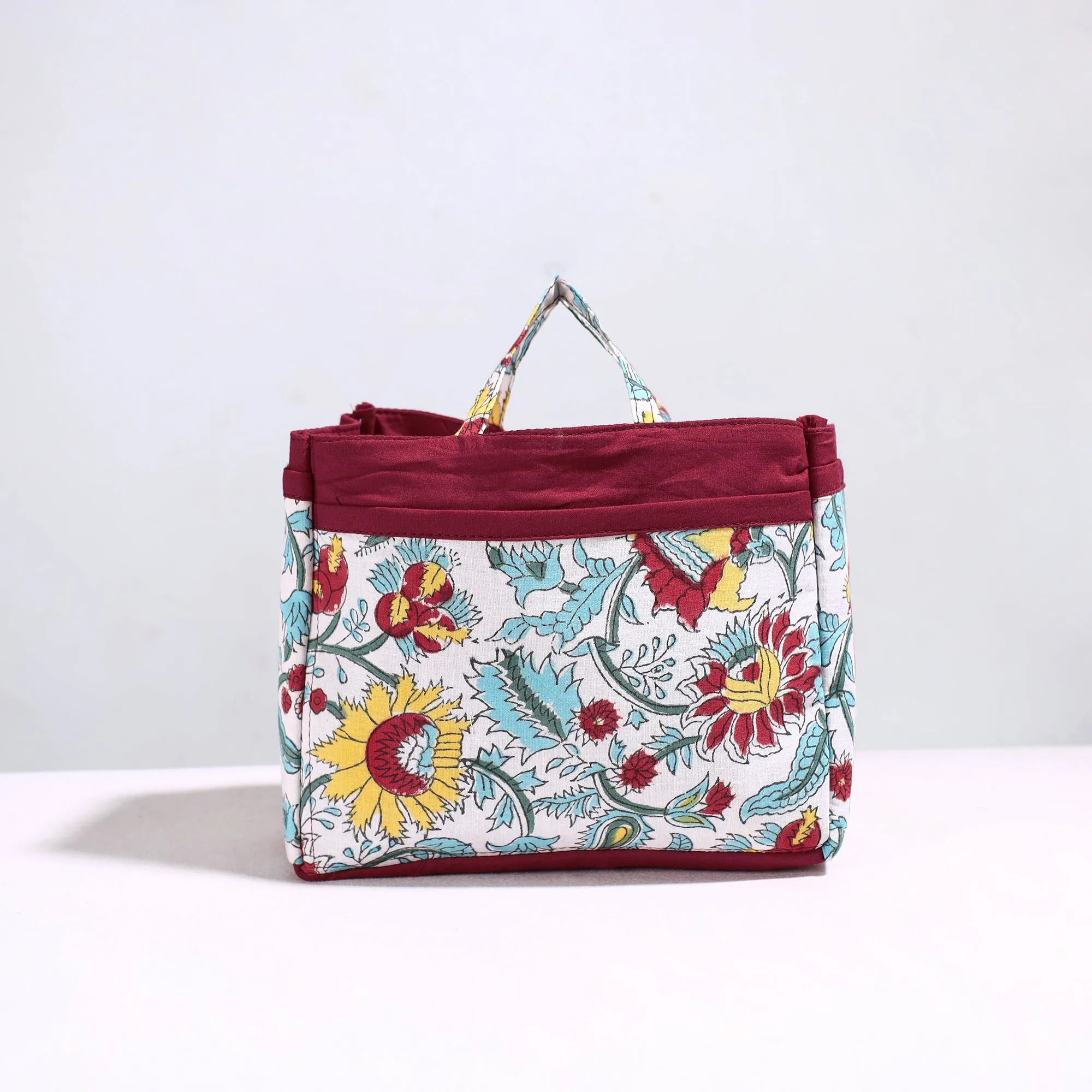 Multicolor - Handmade Cotton Multipurpose Cosmetic/Toiletry Bag 10
