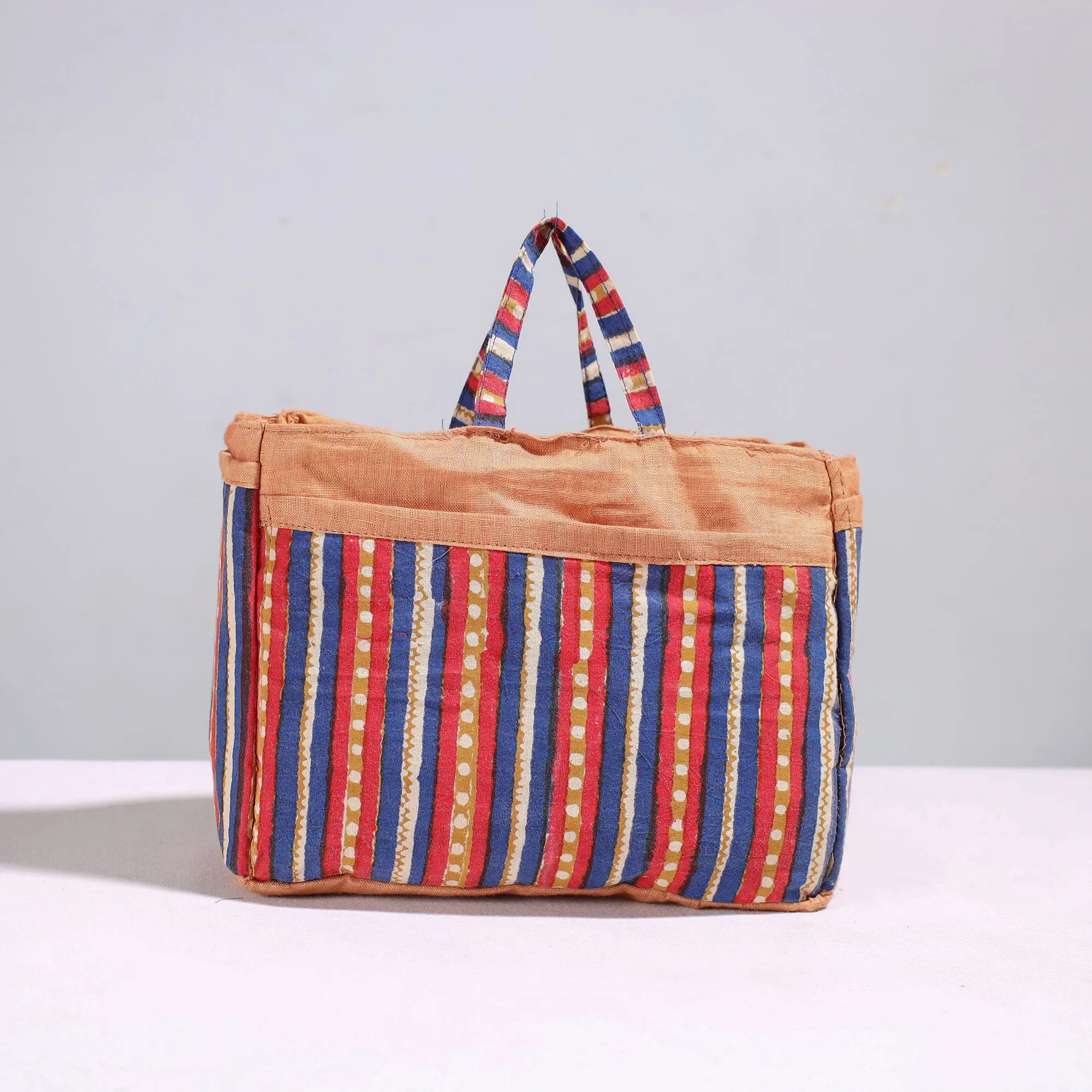 Multicolor - Handmade Cotton Multipurpose Cosmetic/Toiletry Bag 33