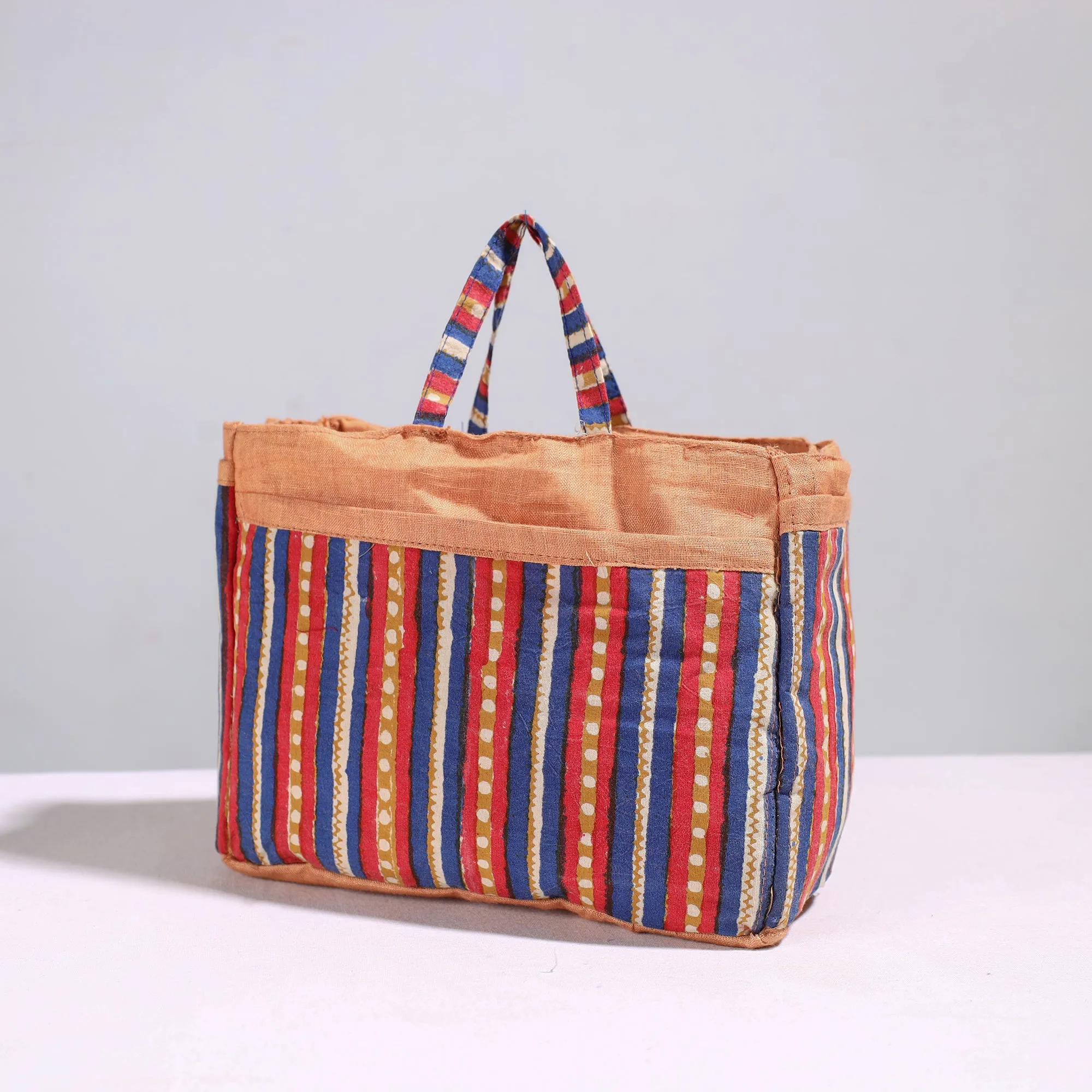 Multicolor - Handmade Cotton Multipurpose Cosmetic/Toiletry Bag 33
