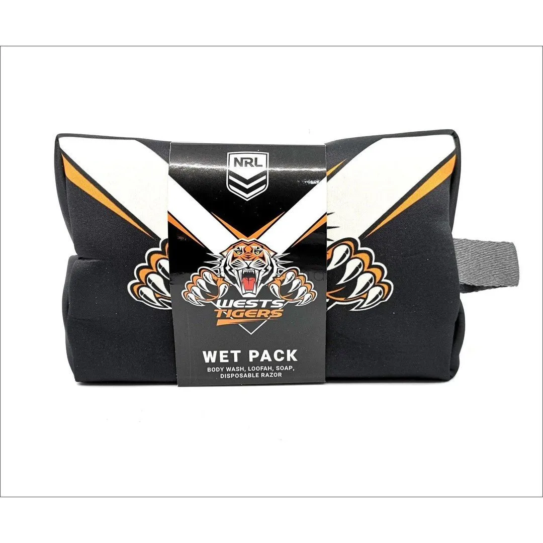 NRL Wests Tigers Toiletry Bag Gift Set