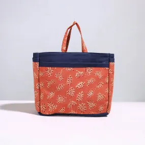 Orange - Handmade Cotton Multipurpose Cosmetic/Toiletry Bag 26