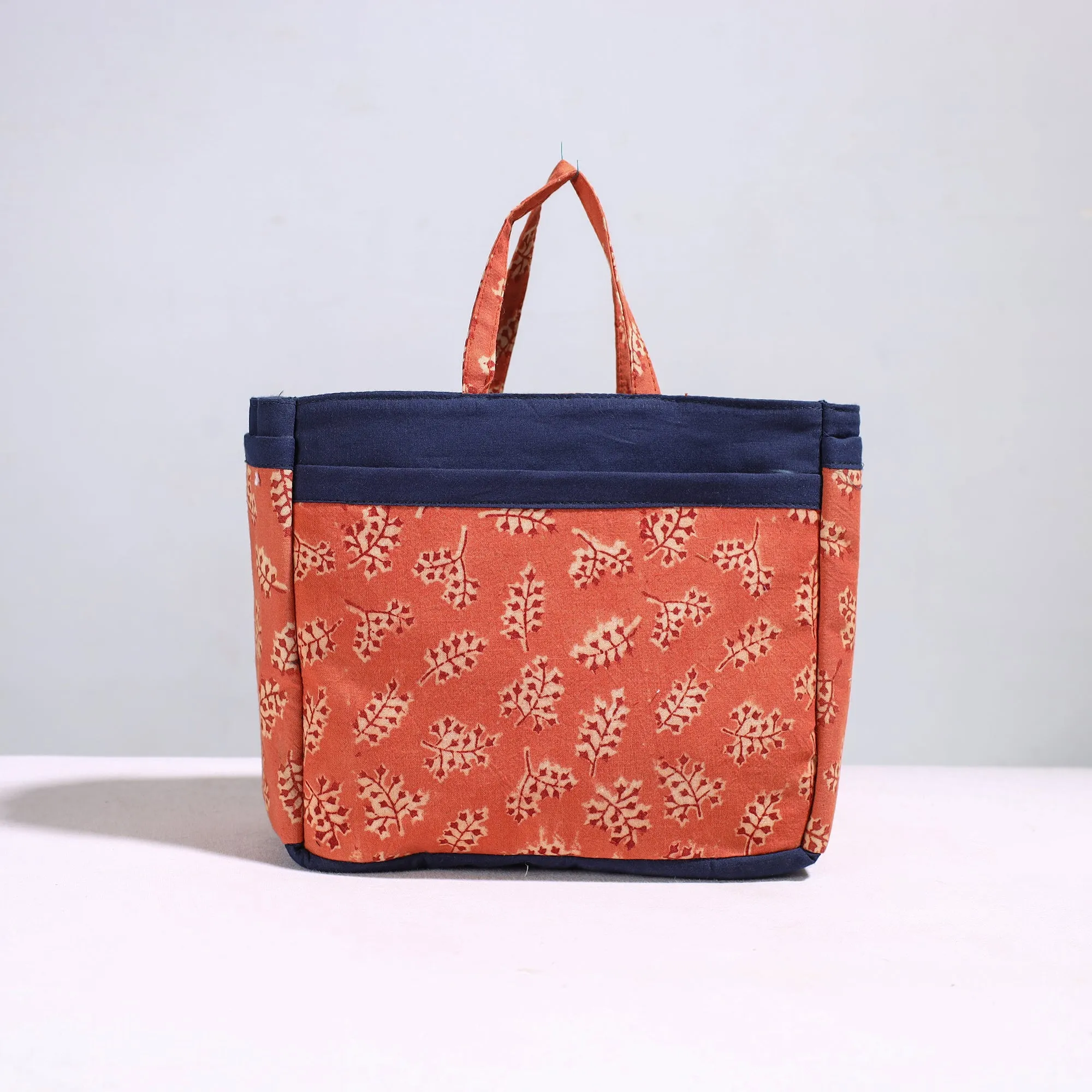 Orange - Handmade Cotton Multipurpose Cosmetic/Toiletry Bag 26