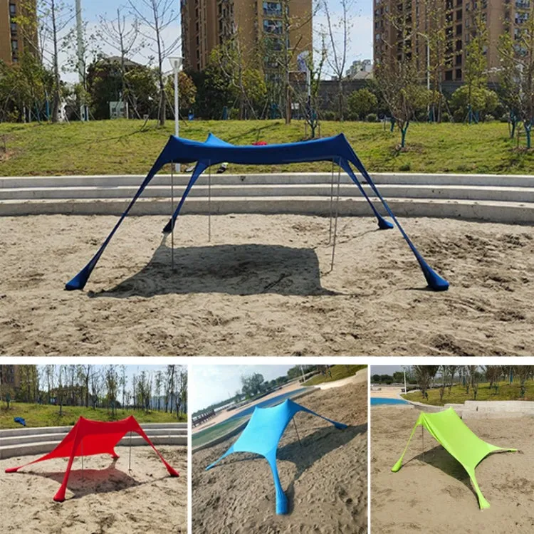 Outdoor Beach Lycra Canopy Camping Tent Sunshade Fishing Tent, Size: 300x300x200cm(Red)