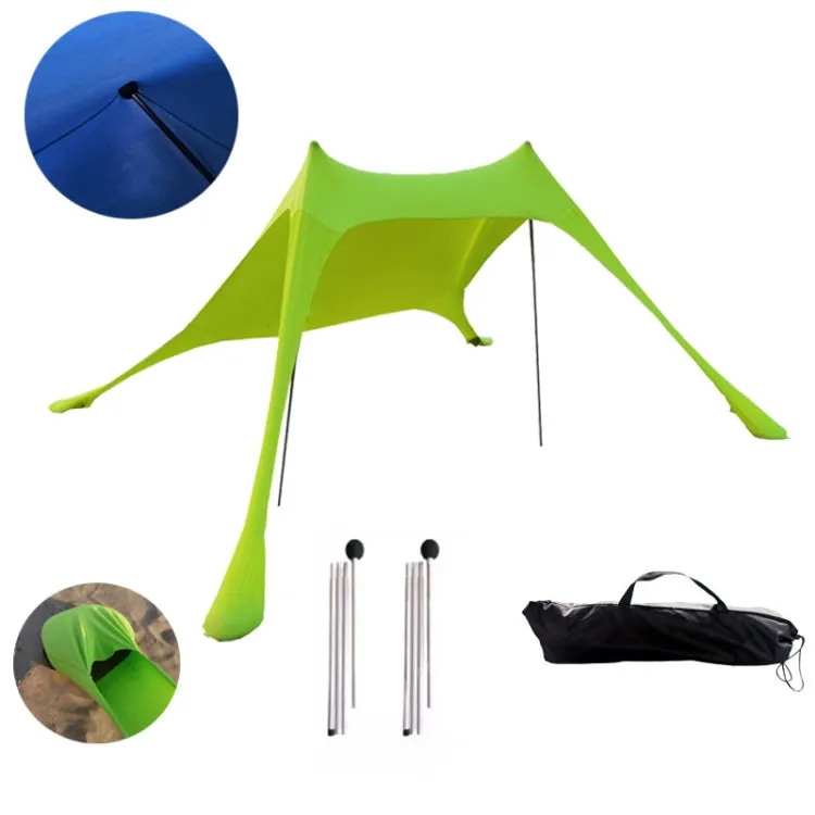 Outdoor Beach Lycra Canopy Camping Tent Sunshade Fishing Tent, Size: 300x300x200cm(Red)