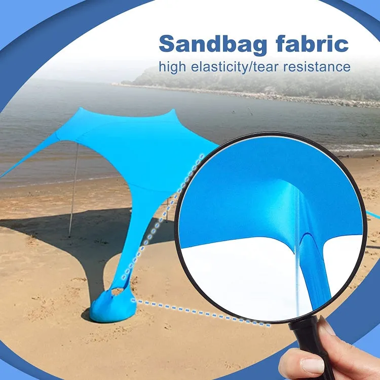 Outdoor Beach Lycra Canopy Camping Tent Sunshade Fishing Tent, Size: 300x300x200cm(Red)