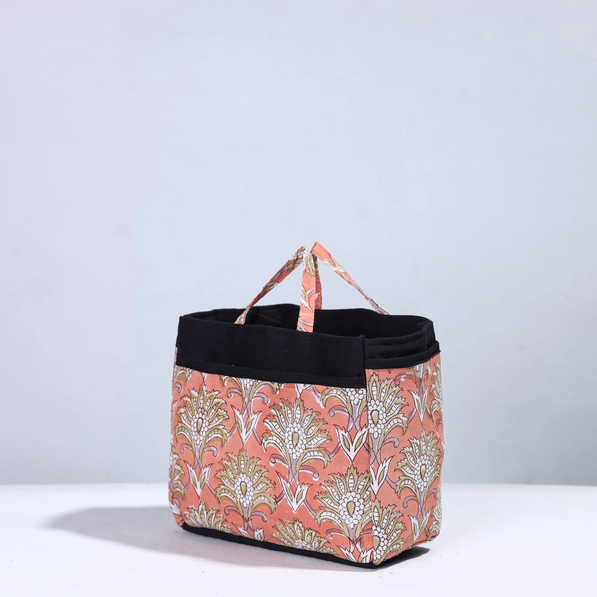 Peach - Handmade Cotton Multipurpose Cosmetic/Toiletry Bag 02