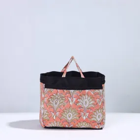 Peach - Handmade Cotton Multipurpose Cosmetic/Toiletry Bag 02