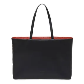 Reversible Pillow Tote Bag - Black/Flamma