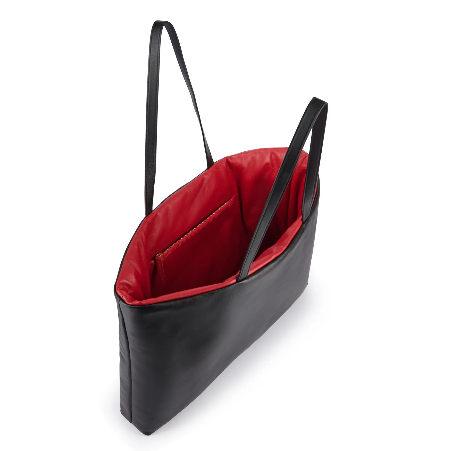 Reversible Pillow Tote Bag - Black/Flamma