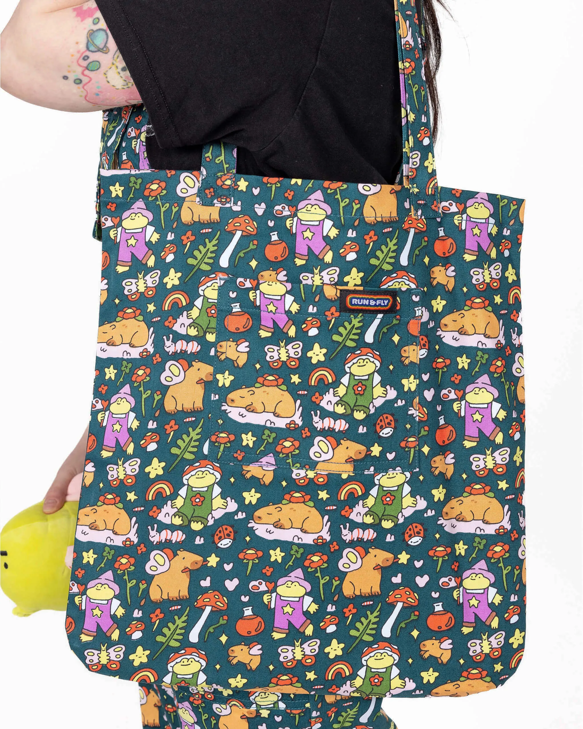 Run & Fly x Nimbob Capybara Fairies Tote Bag