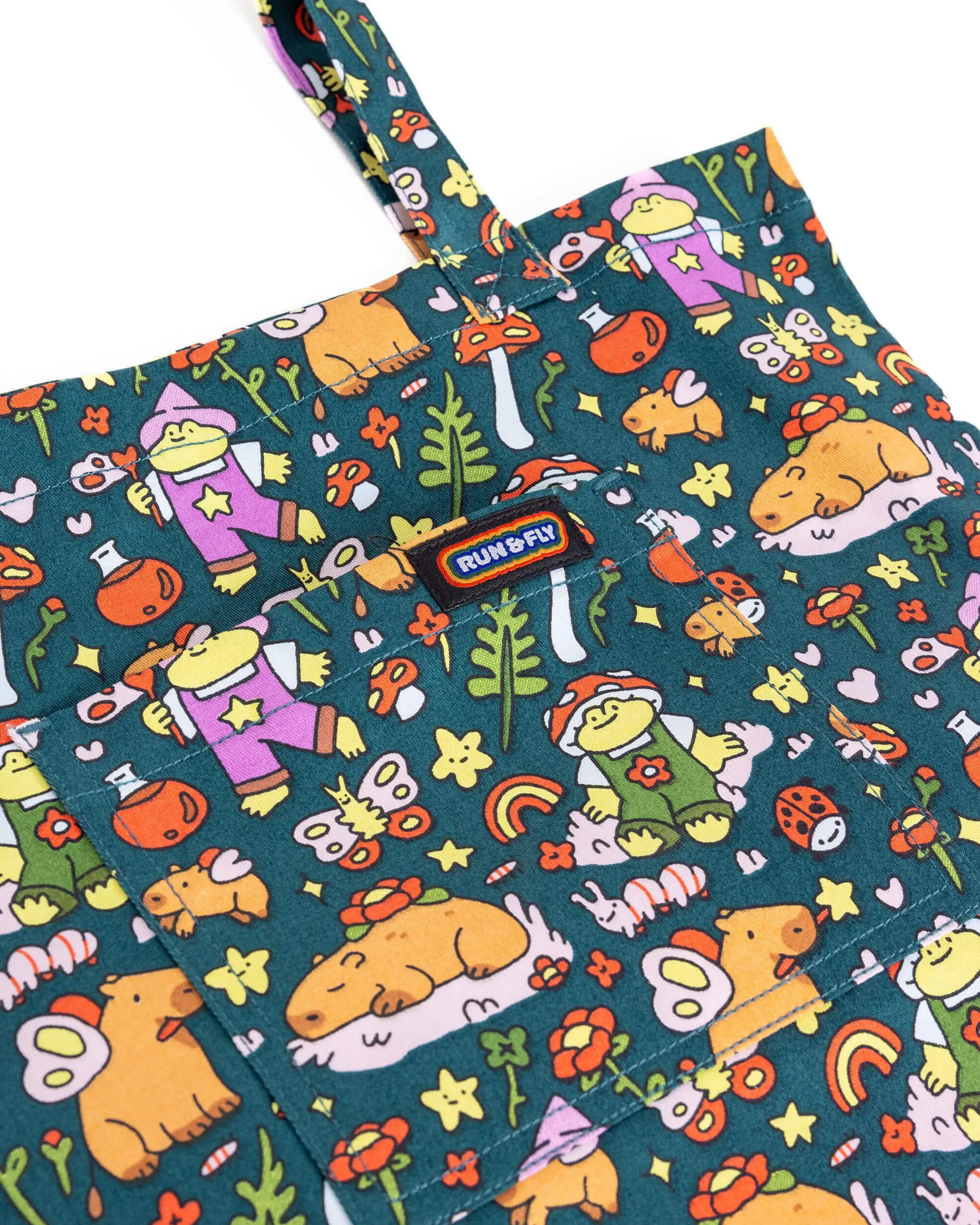 Run & Fly x Nimbob Capybara Fairies Tote Bag