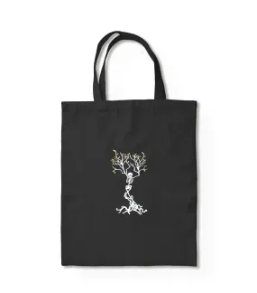 Skeleton Tree Embroidery Tote bag