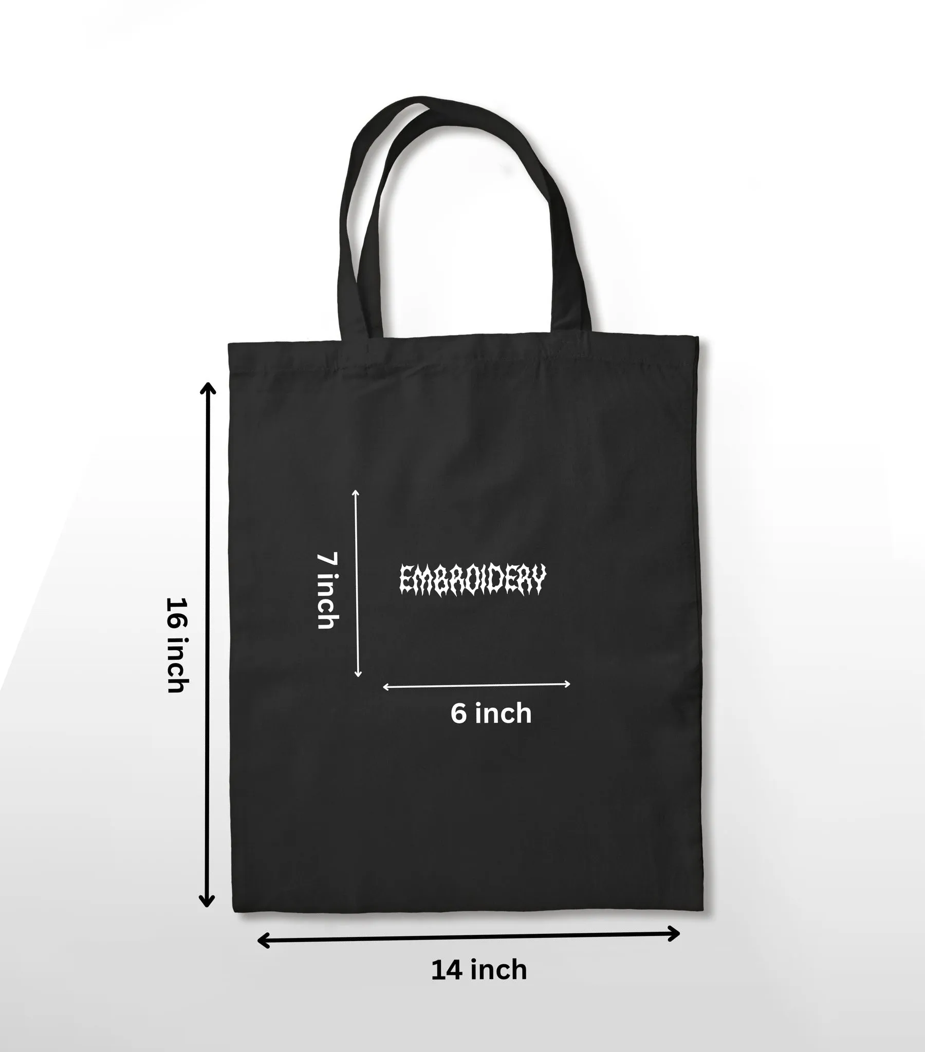 Skeleton Tree Embroidery Tote bag