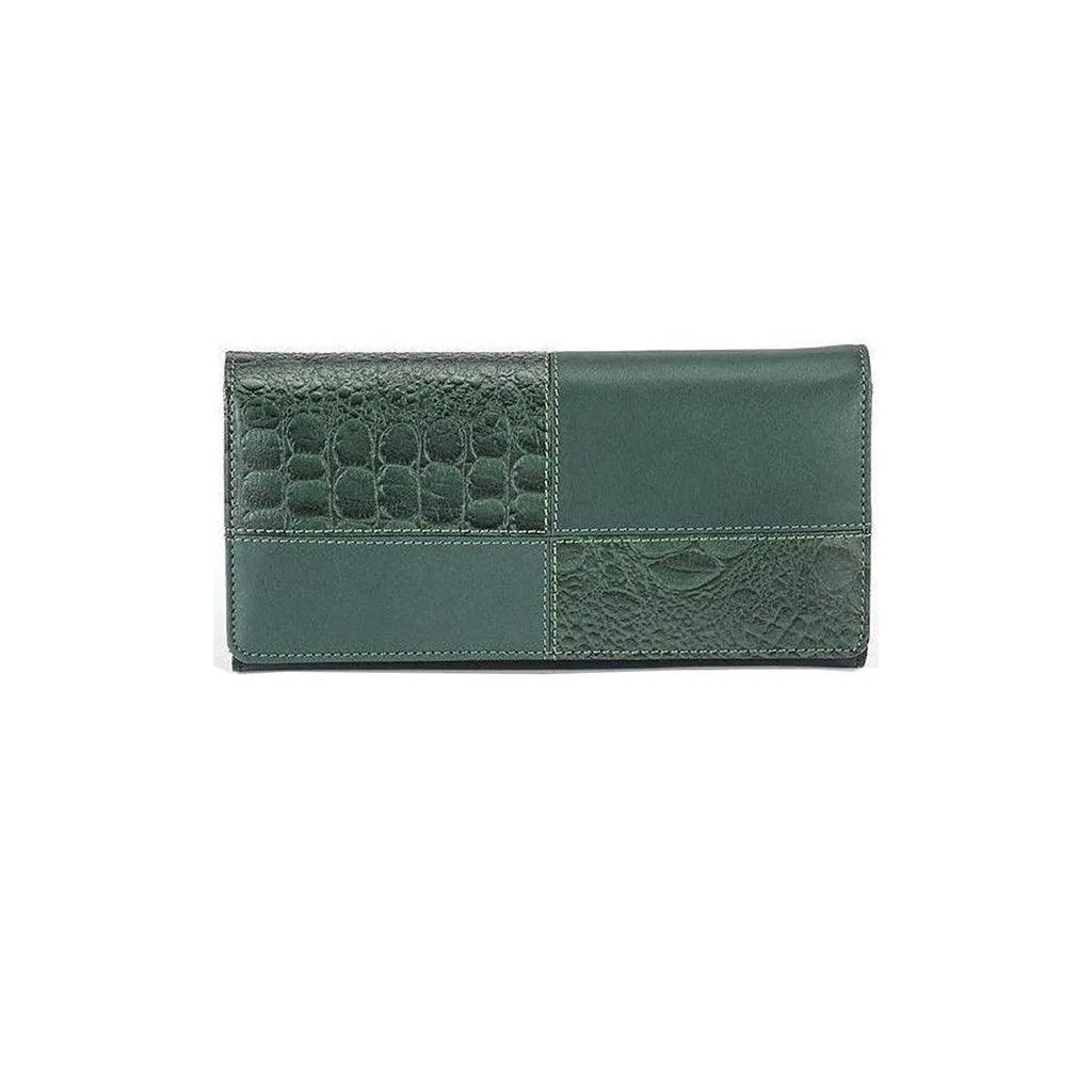 Swan Ladies Women | Leather Wallet for Women | 100% Genuine Leather | Color: Black, Blue, Brown, Tan, Green & Yellow