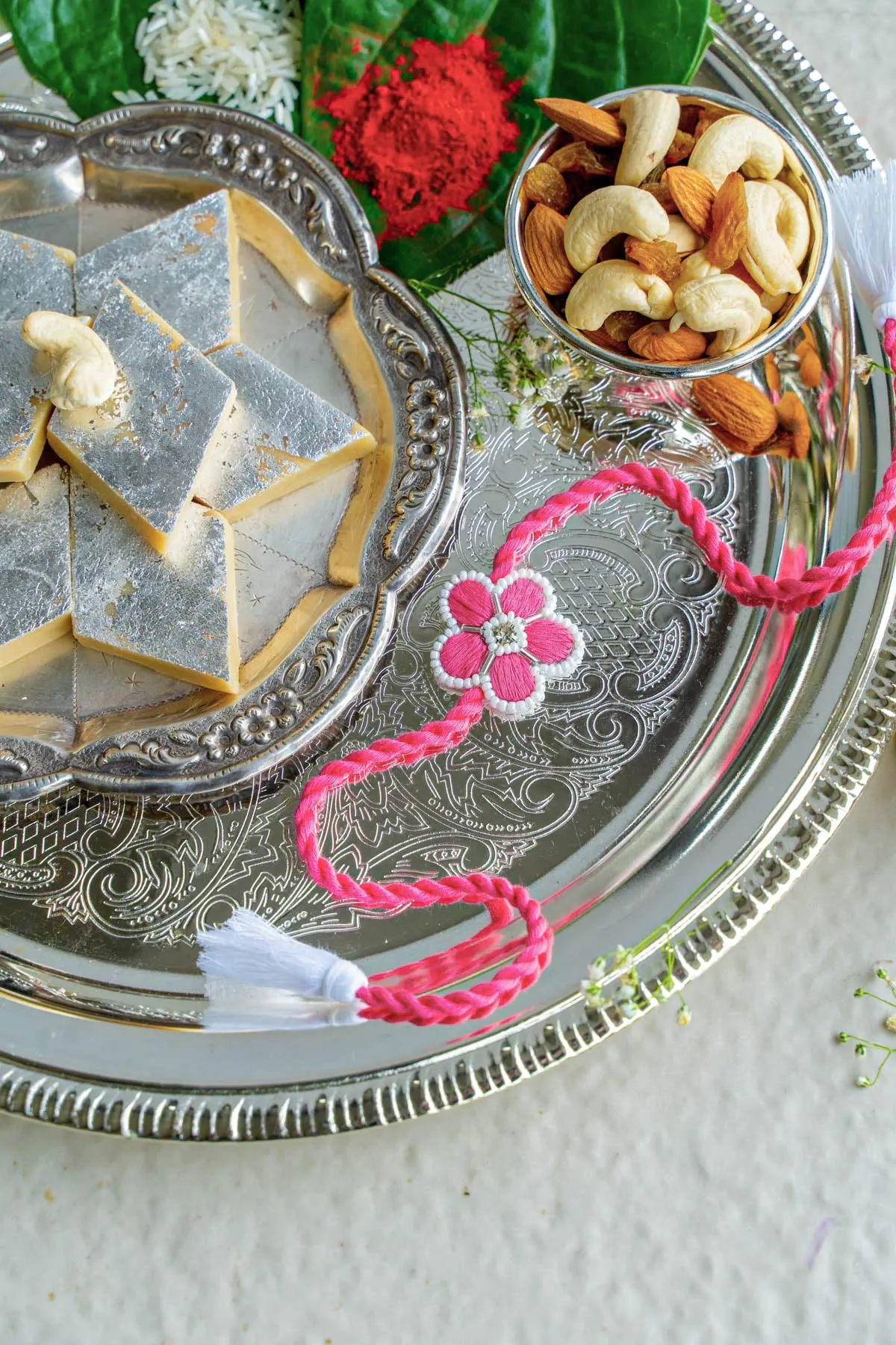 Sweet Rose Flower Rakhi
