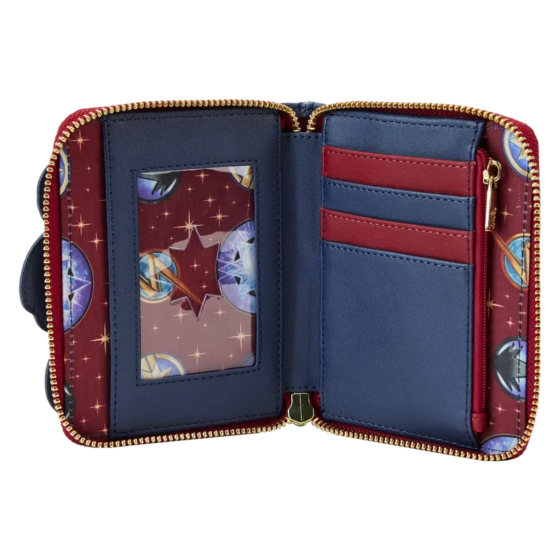 The Marvels Symbol Glow Zip Around Wallet