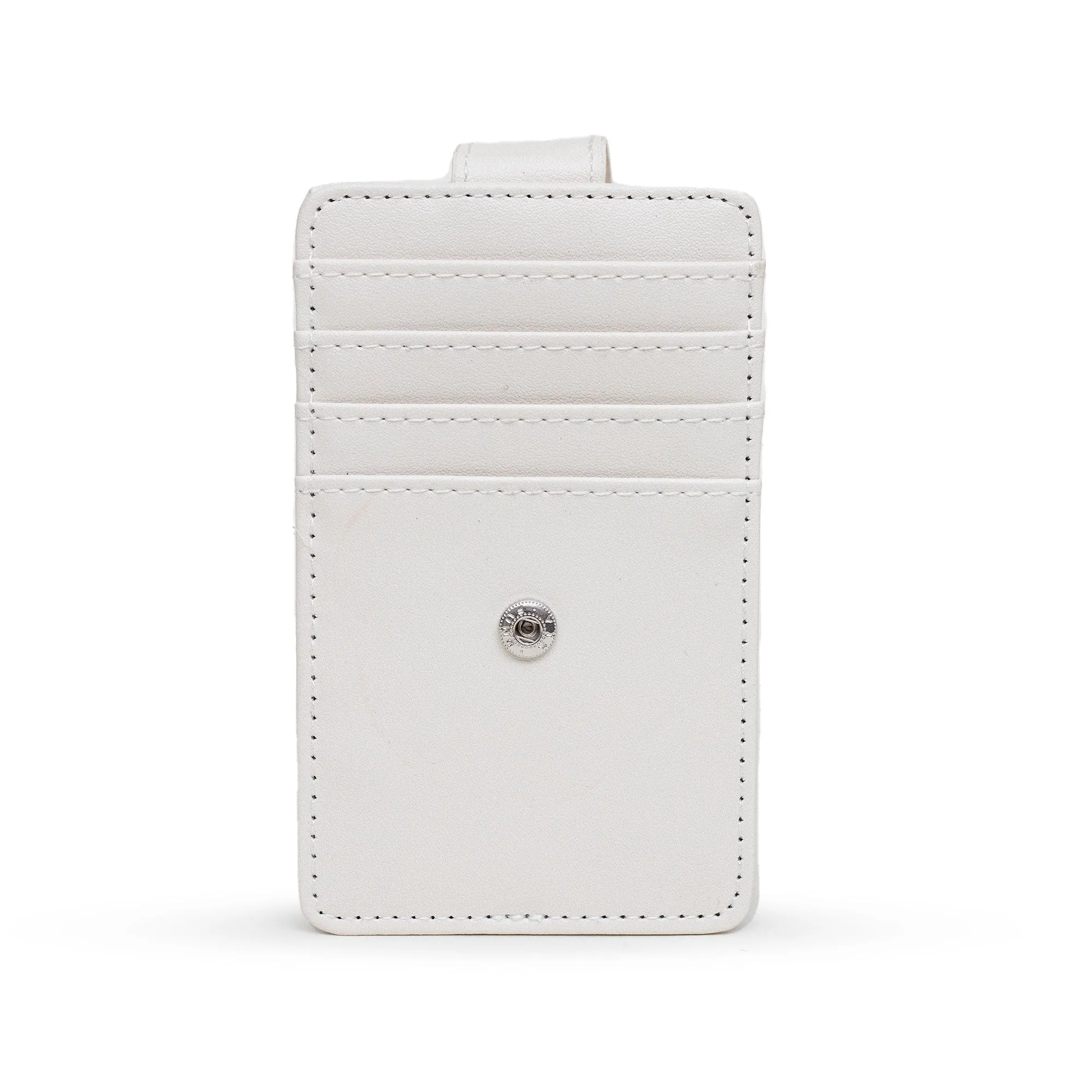 The Wizarding World of Harry Potter Wallet, Character Wallet ID Card Holder, Harry Potter Hogwarts Seal Replica White, Vegan Leather