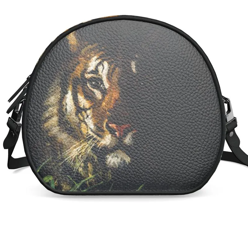Tiger Round Box Bag
