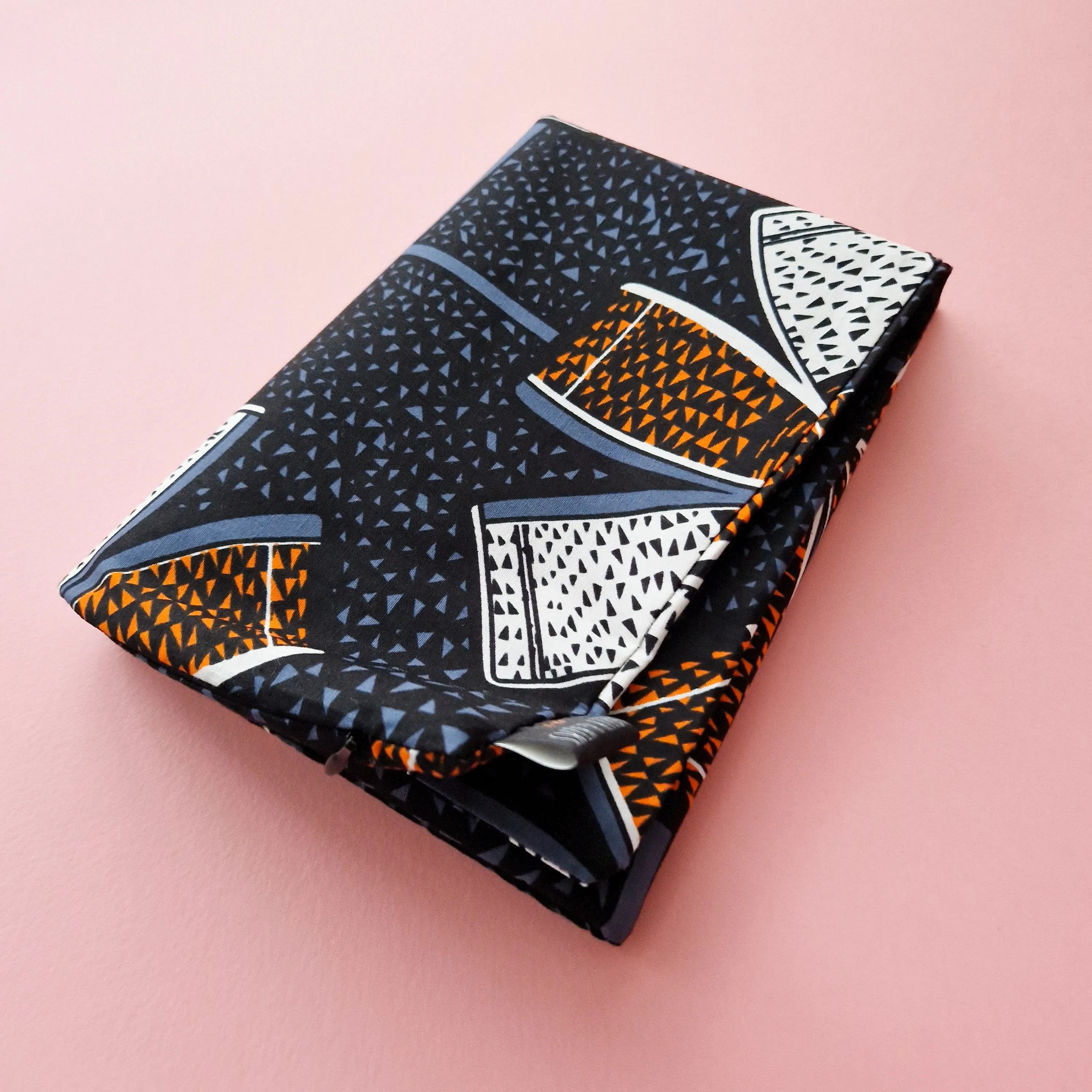 Toiletry Wash Bag - Grey and Orange
