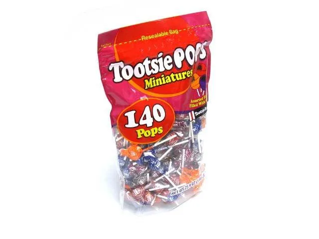 Tootsie Pops Minis 140ct Reseal Bag