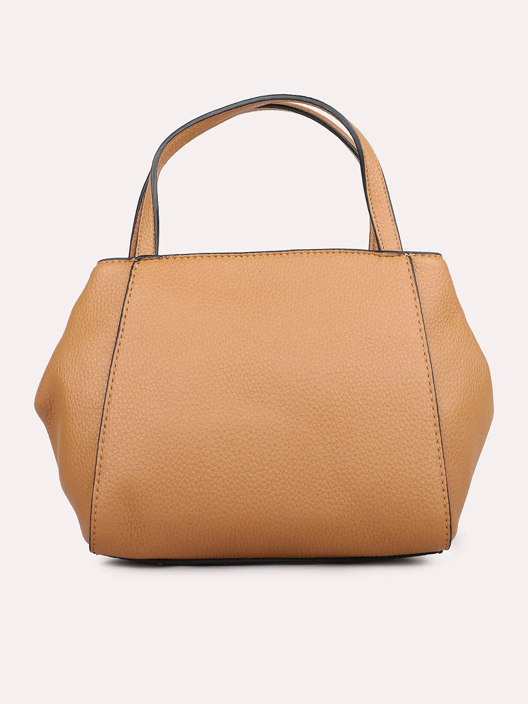 Womens Tan Textured Sling Bag